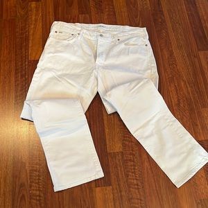 Mens White Polo Jeans